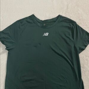 New Balance Women's Dark Green Short Sleeve Tee